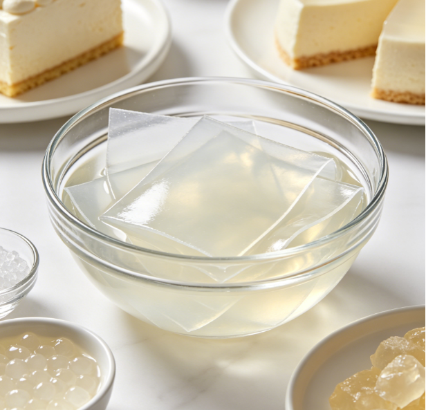 High-Transparency Baking Gelatin Sheets